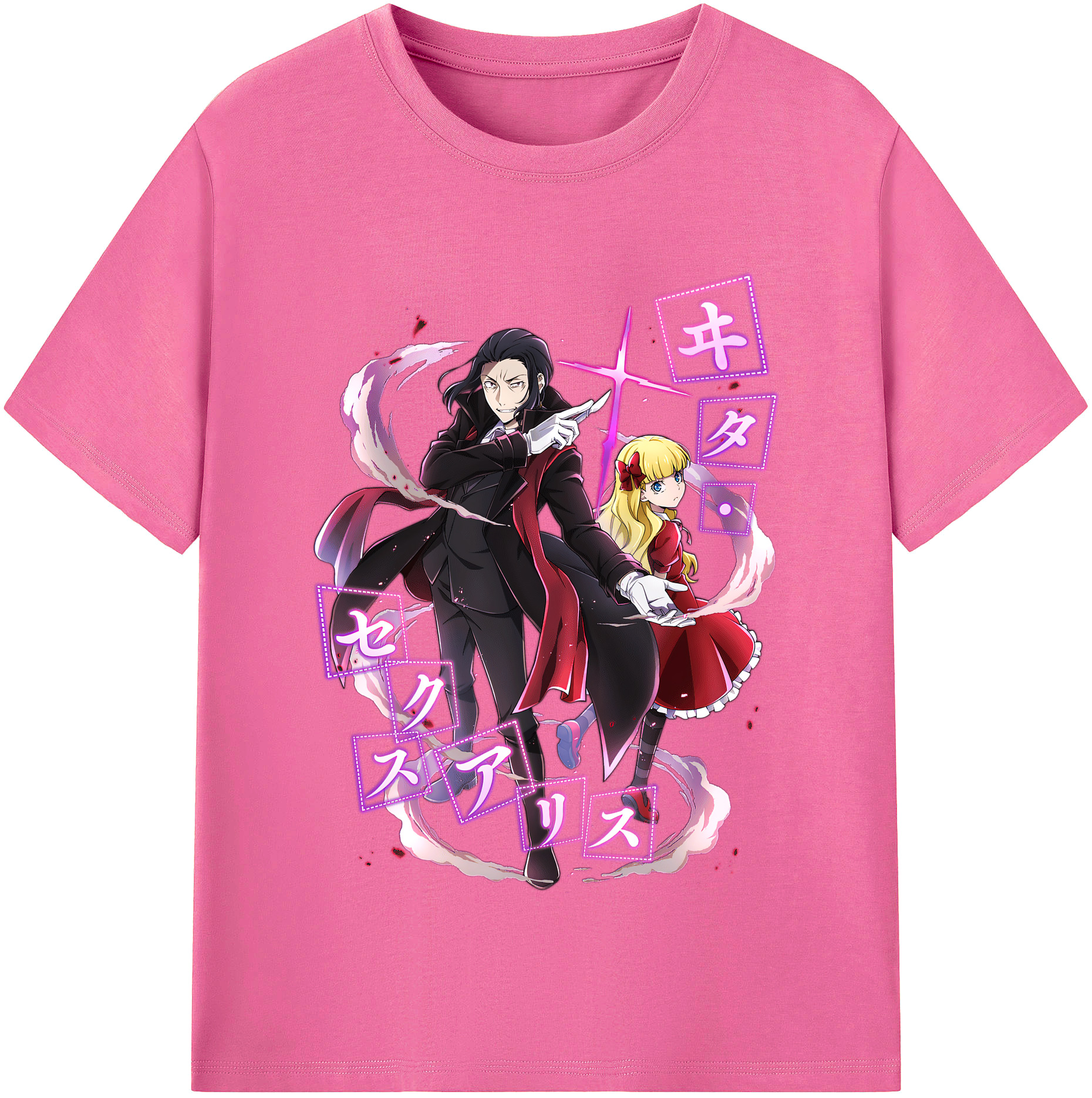 （画像用） 文豪ストレイドッグス Bungo Stray Dogs レディースカジュアルプリントTシャツ（綿100％）
